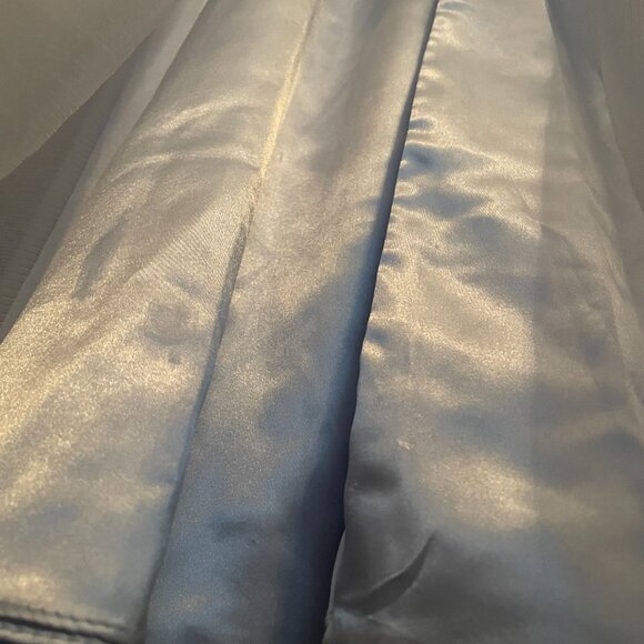 Blonde Nights, Size 0, Baby Blue, Sequin, Sheer Waist, Tully Corset Prom Gown. - Picture 5 of 13